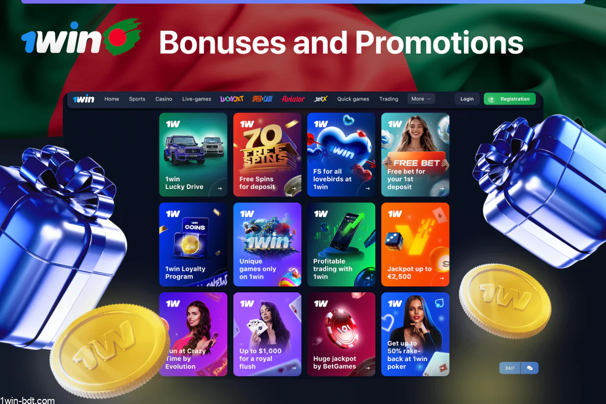 1win bonuses and promotions available for Bangladeshi players