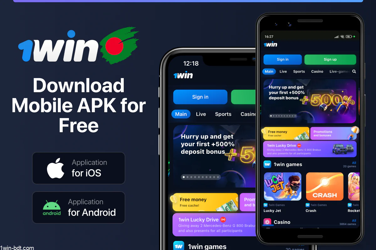 1win Casino App: 11,500+ games, download free