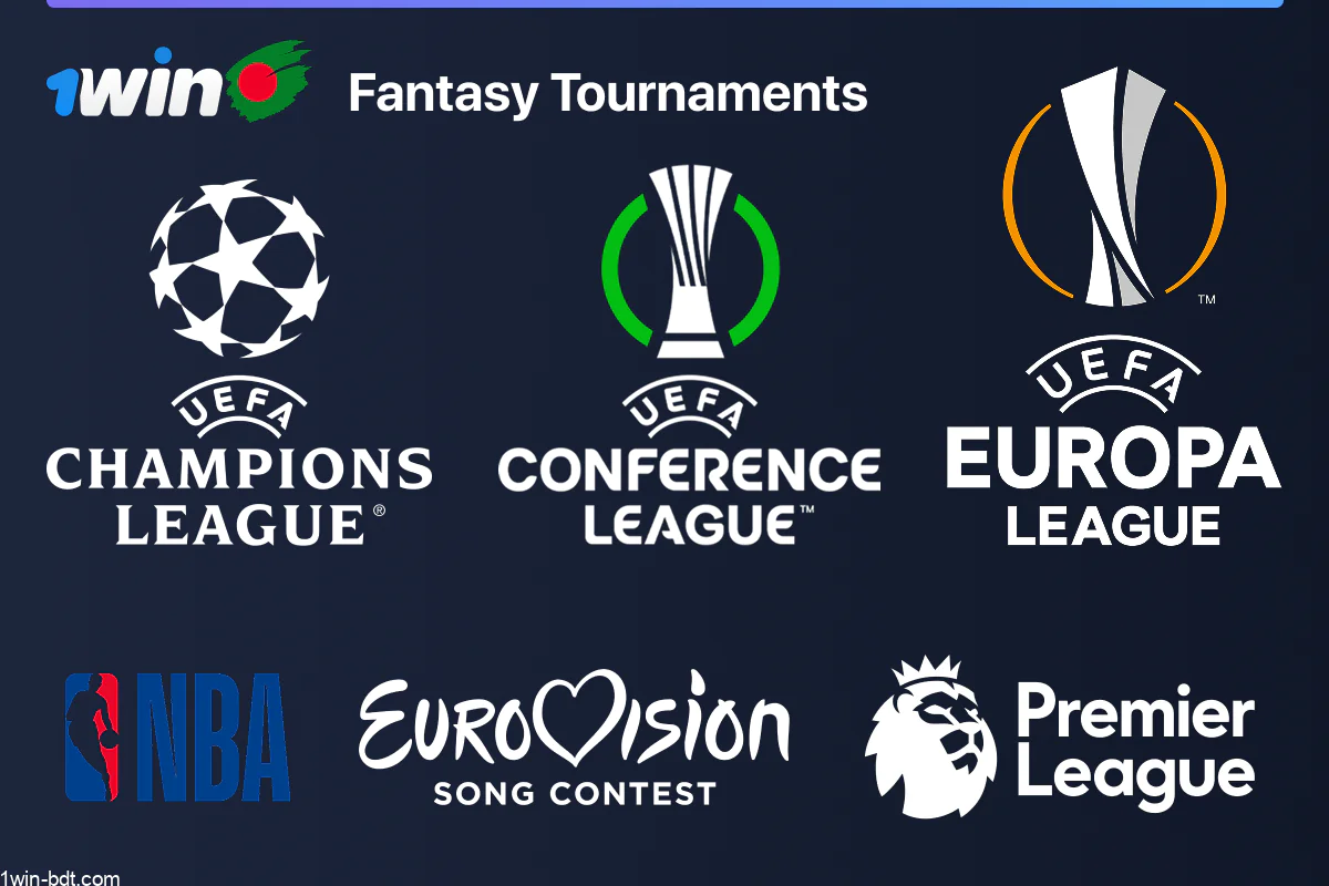1win Fantasy Tournaments: Champions League, Europa League, Premier League, NBA and Eurovision