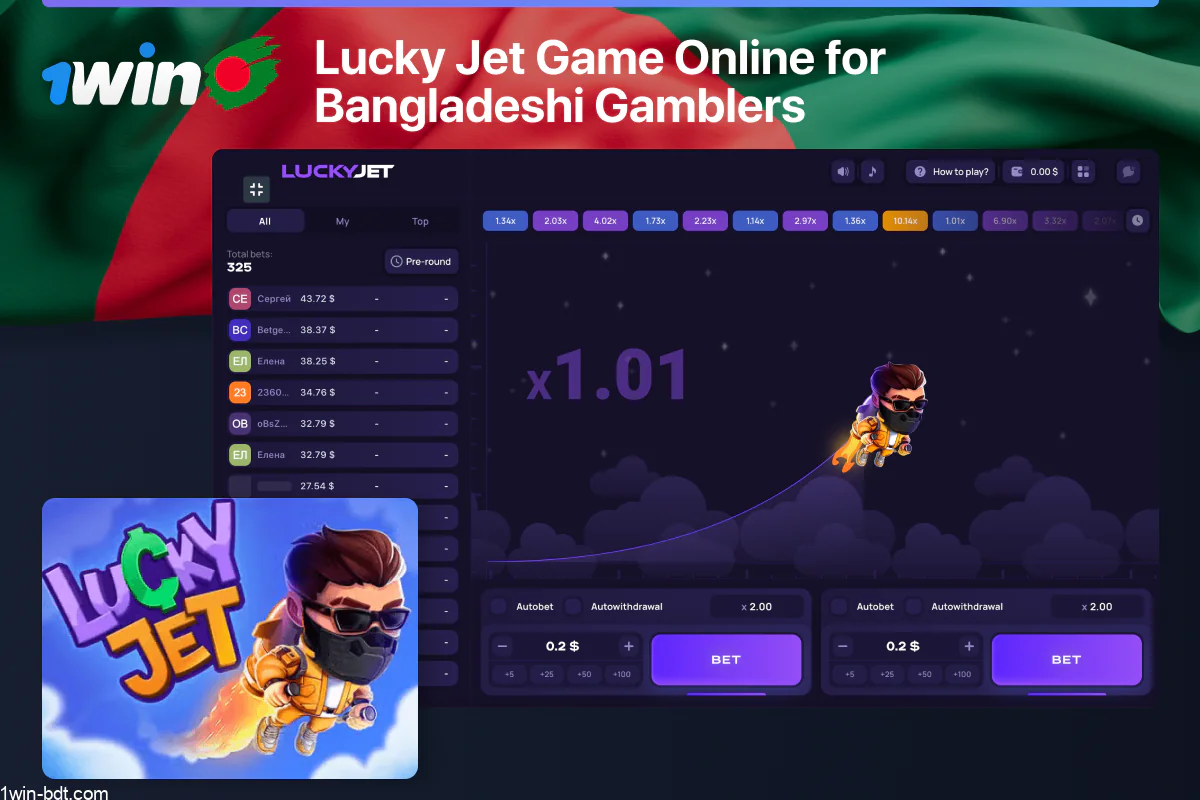 1win Lucky Jet for Bangladesh