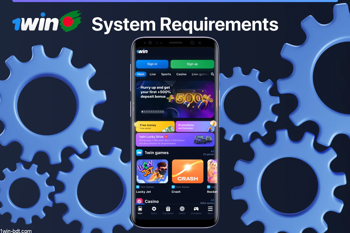 1win app Android system requirements