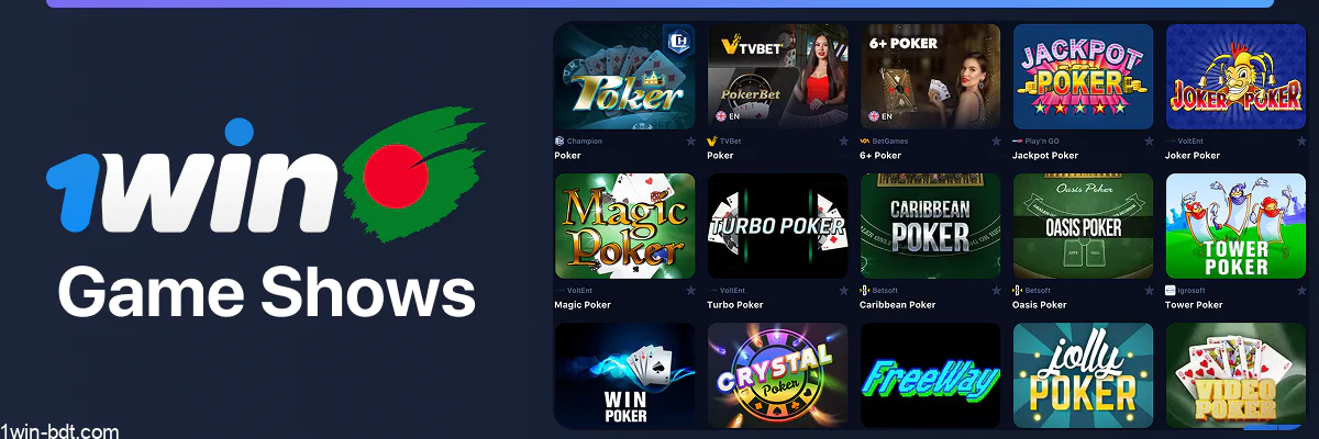 Unique live game shows with exciting formats at 1win casino