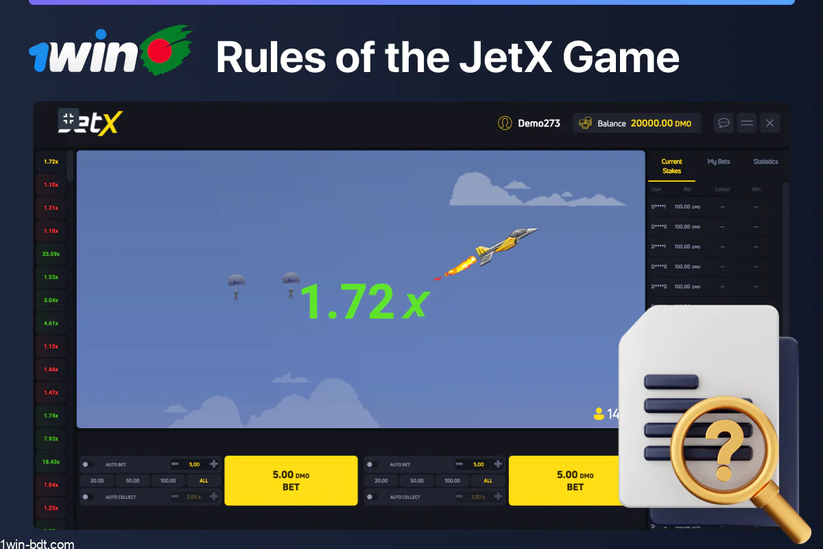 1win JetX rules and gameplay guide